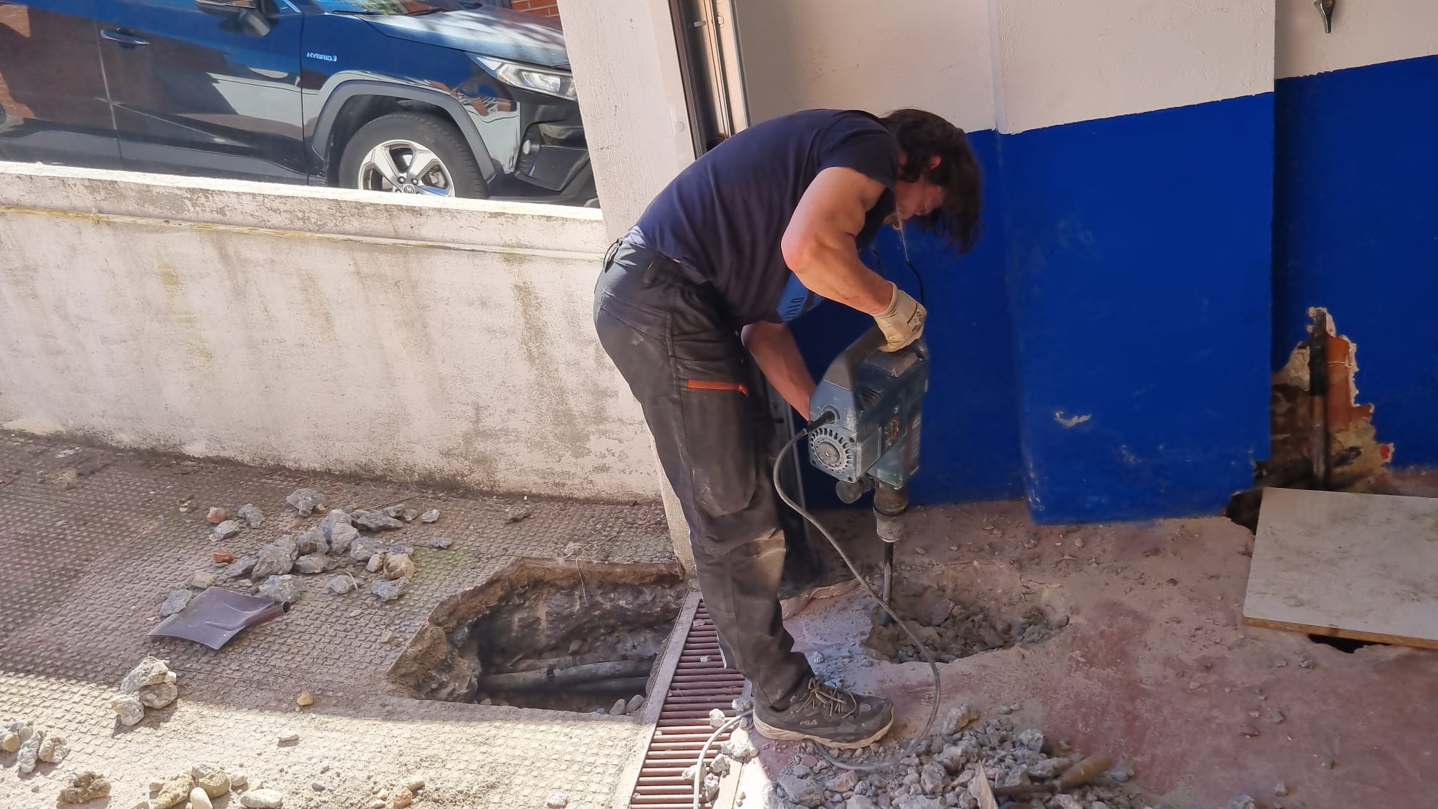 trabajando